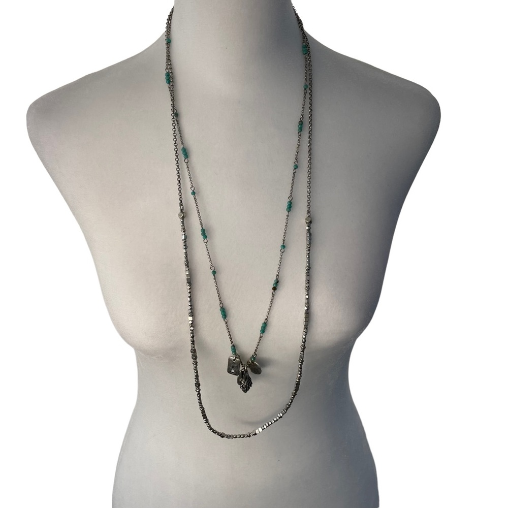 Bundle of 14 Necklaces Layering Lariat Choker Beaded Goldtone Silvertone Variety